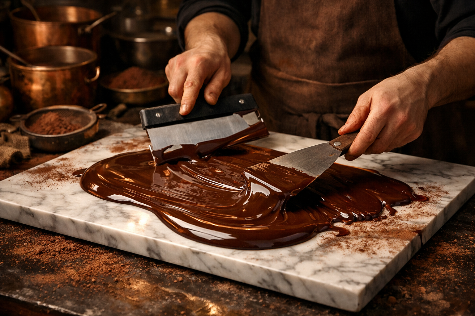 El yapimi cikolata uretim asamasi